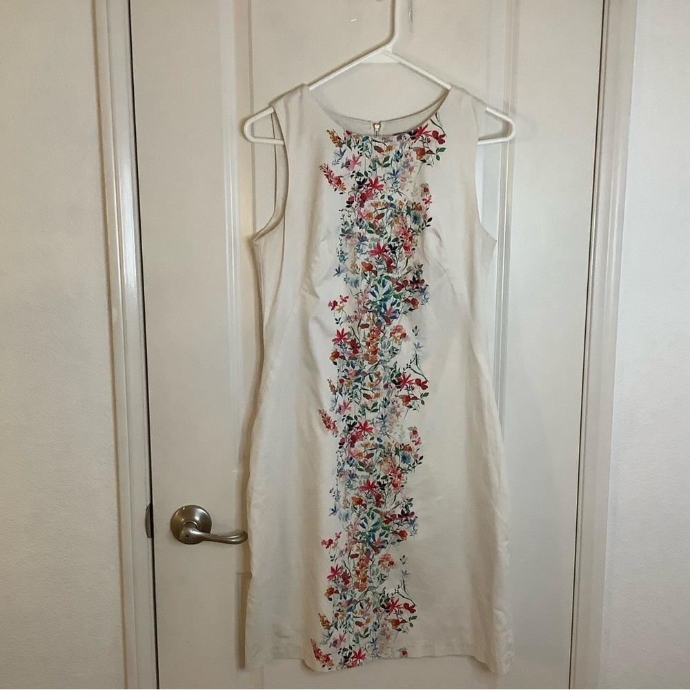 Beautiful Orsay floral line party cotton blend tea dress size EUR 36/SLO 38